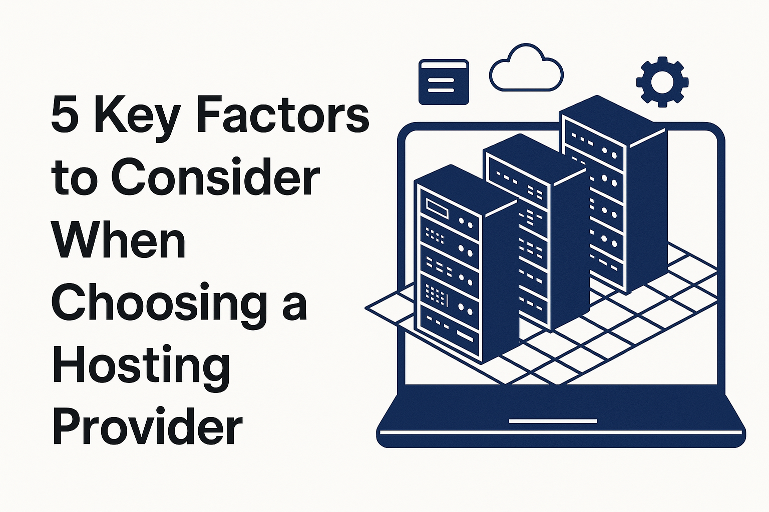 5 Key Factors to Consider When Choosing a Hosting Provider