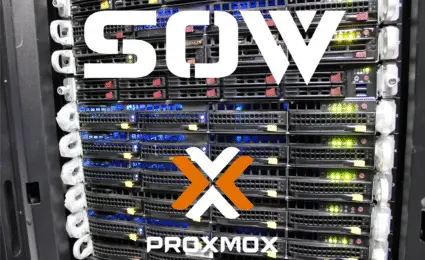 Datacenter Rack with servers