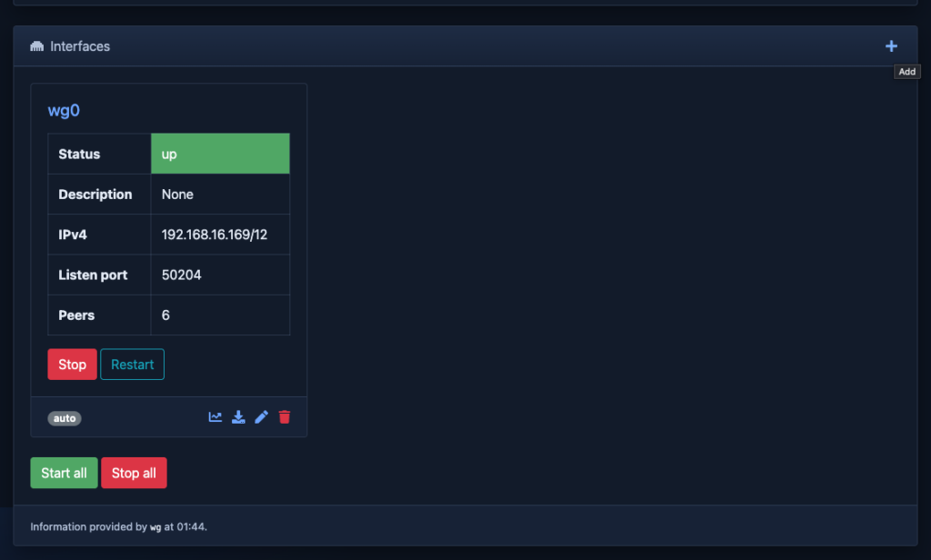 ARPVPN WireGuard interface management
