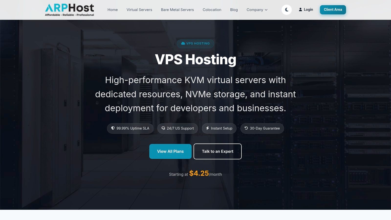 ARPHost Secure Web Hosting Bundles (with Webuzo)